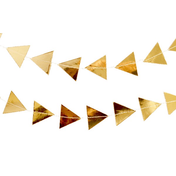 Goddess Gold Foil Triangle Garland Shop Sweet Lulu Streamers
