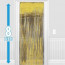 Gold Fringe Doorway Curtain 3ft X 8ft Party City Foil Streamers