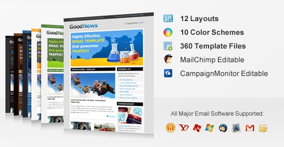 GoodNews Premium Email Template MailChimp And CampaignMonitor Mailchimp Templates