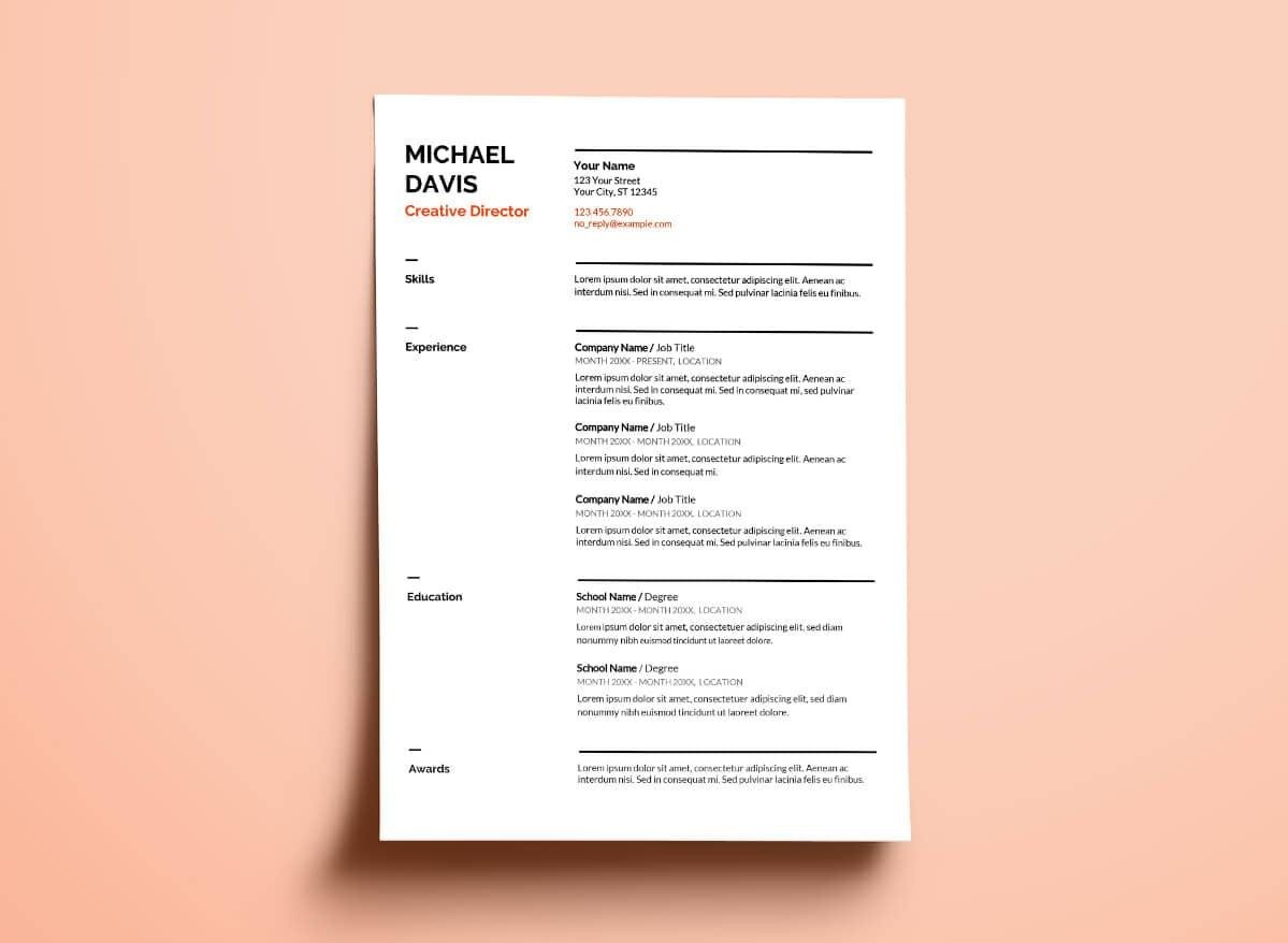Google S Resume Templates 10 Examples To Download Use Now Free Template