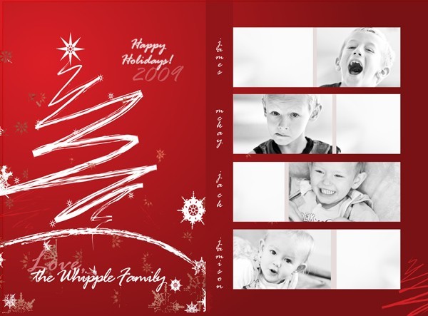 2018 christmas card photoshop template