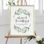 Greenery Wedding Sign Welcome Fonts