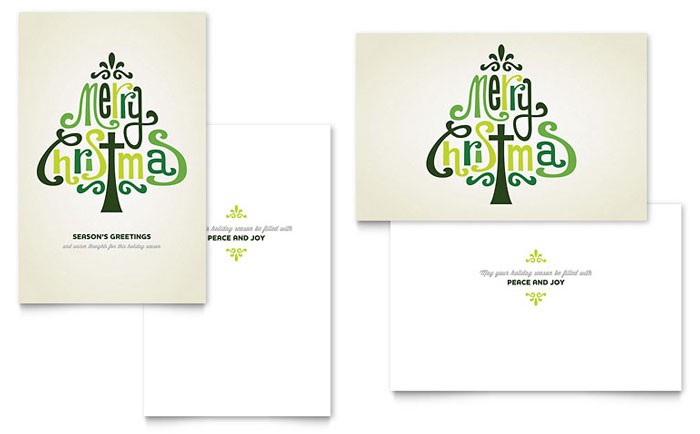 Greeting Card S InDesign Illustrator Publisher Word Pages Adobe Christmas
