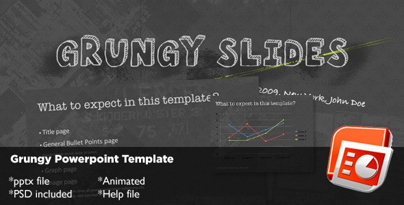 Grungy Powerpoint Template By Segen GraphicRiver Unique Templates