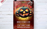 Halloween Party Flyer Template Free PSD PSDFreebies Com Psd Download