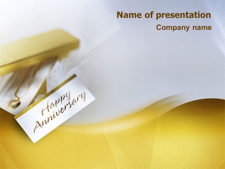 Happy Anniversary Presentation Template For PowerPoint And Keynote Work