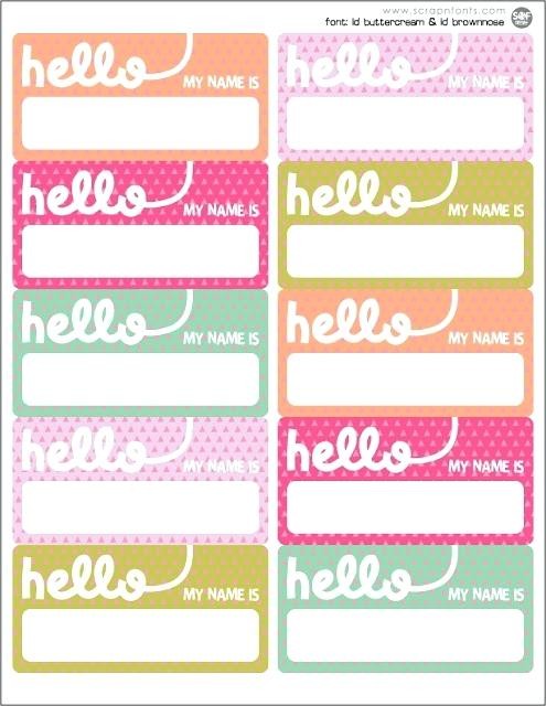 Hello My Name Is Label Tag Template Avery For Mac Helenamontana Info