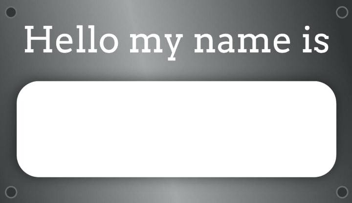 Hello My Name Is Nametag Perfect Making With Tags Printable