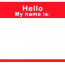 Hello My Name Is Sticker Template Word Thaymanhinhhtcvn Com Label