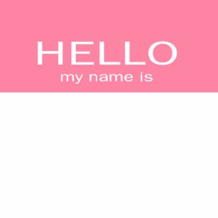 Hello My Name Is Stickers Sticker Designs Zazzle Nametag