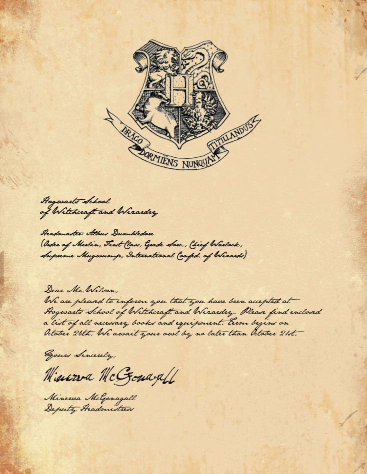 Hogwarts Acceptance Letter Envelope Template Printable Erkal Make Your Own
