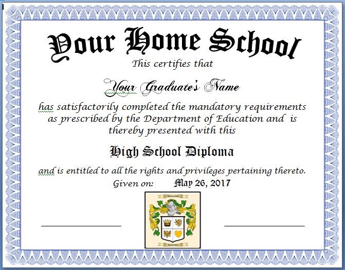 Holidays Homeschool Home Free Printable School Graduation Certificates