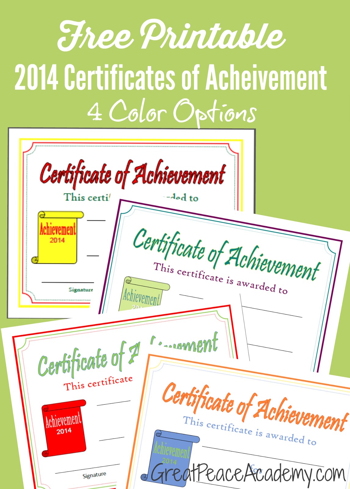 Homeschool Award Printable Certificates Ultimate Board