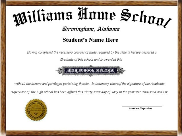Homeschool Diploma Template 30 Free High School