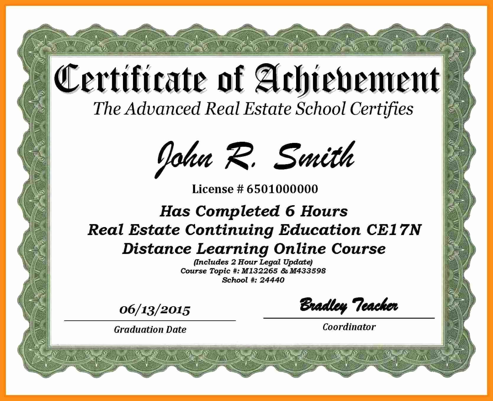 Homeschool Diploma Template Free With