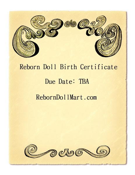 How To Create A Reborn Doll Birth Certificate Template Free