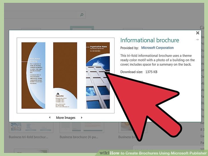 How To Create Brochures Using Microsoft Publisher 11 Steps A Brochure In Word 2003