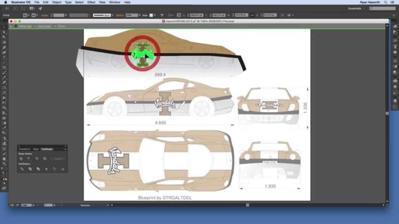 How To Design A Vehicle Wrap In Illustrator YouTube Graphics Templates