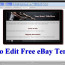 How To Edit HTML Code For Free EBay Templates Step By Part 2 Ebay Html