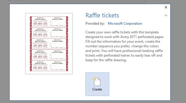 How To Get A Free Raffle Ticket Template For Microsoft Word Make Event Tickets On
