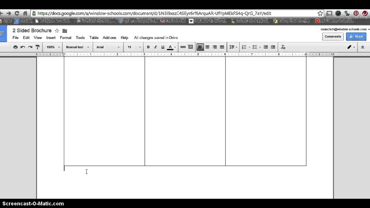 How To Make 2 Sided Brochure With Google Docs YouTube A On Drive