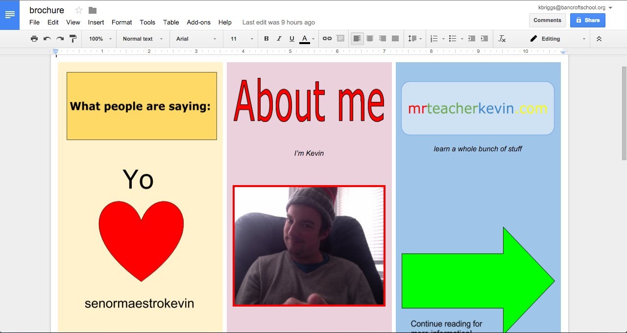 How To Make A Brochure In Google Docs YouTube Double Sided
