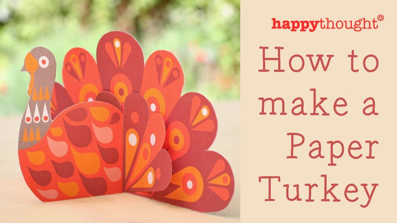 How To Make A Paper Turkey Printable Christmas Thanksgiving Craft Construction