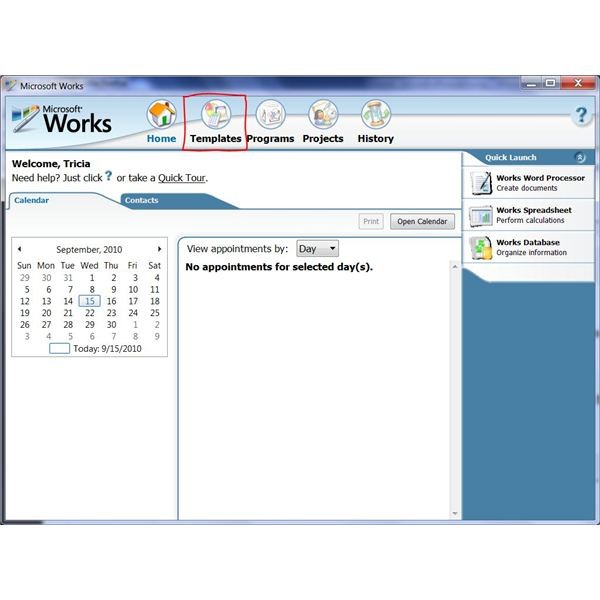 How To Use The Free Brochure Templates For Microsoft Works Word Processor
