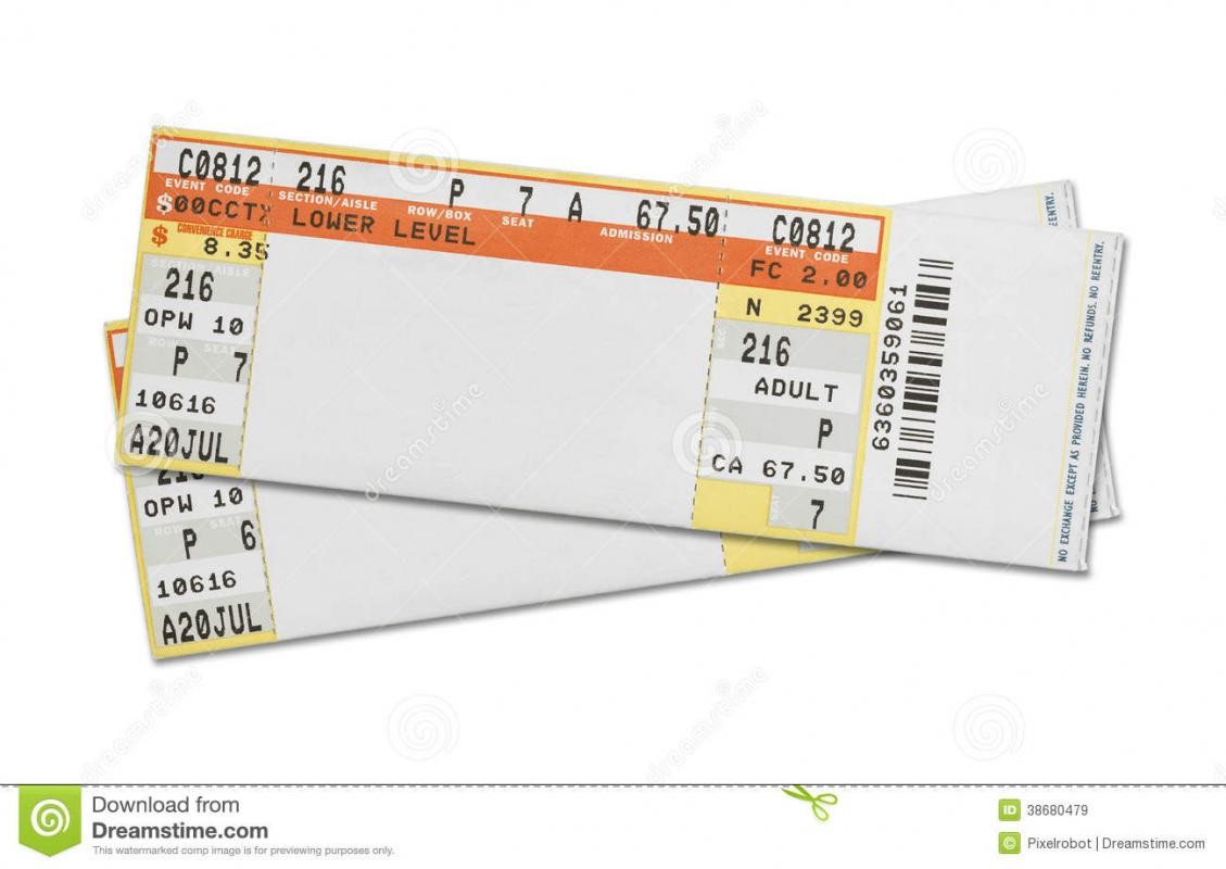 fake eventbrite tickets