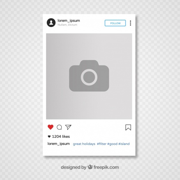 Instagram Template Design Vector Free Download Post