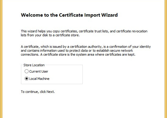 Installing The InCommon And UserTrust Certificates Windows Confirmation Download