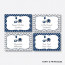 Instant Download Editable Elephant Food Labels Navy Baby Shower Tags