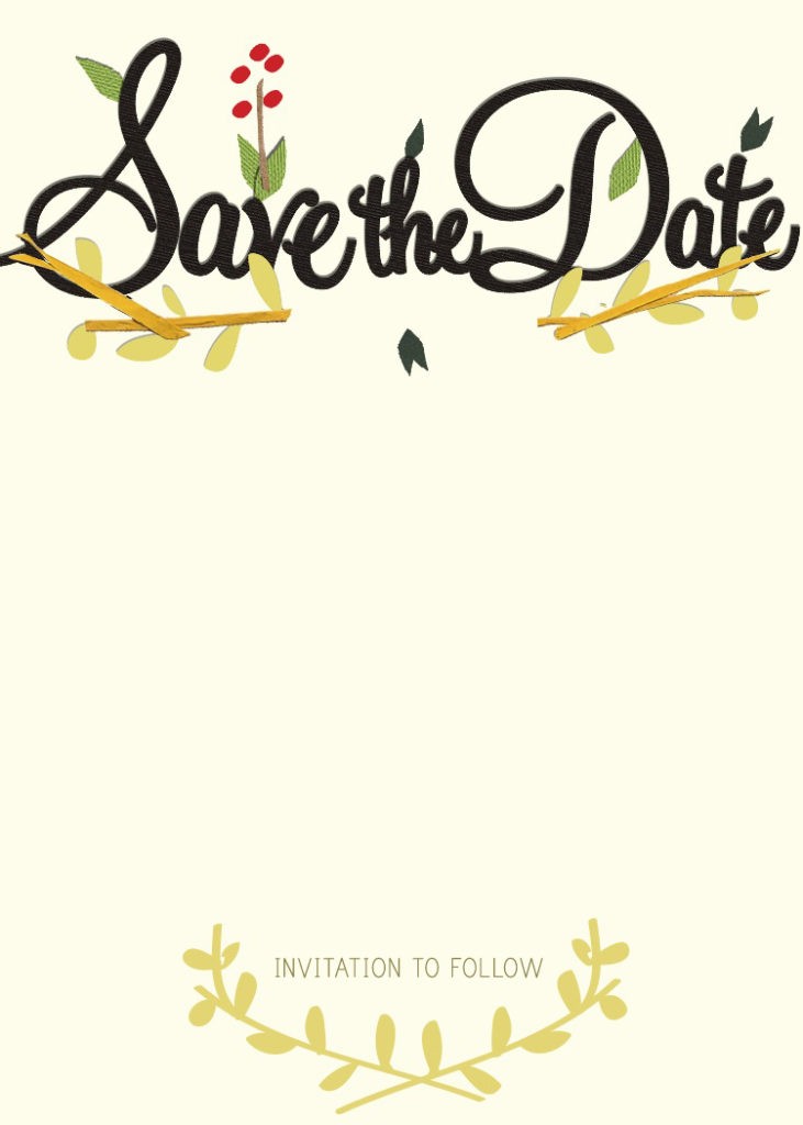 Invitation Free Printable Save The Date Templates