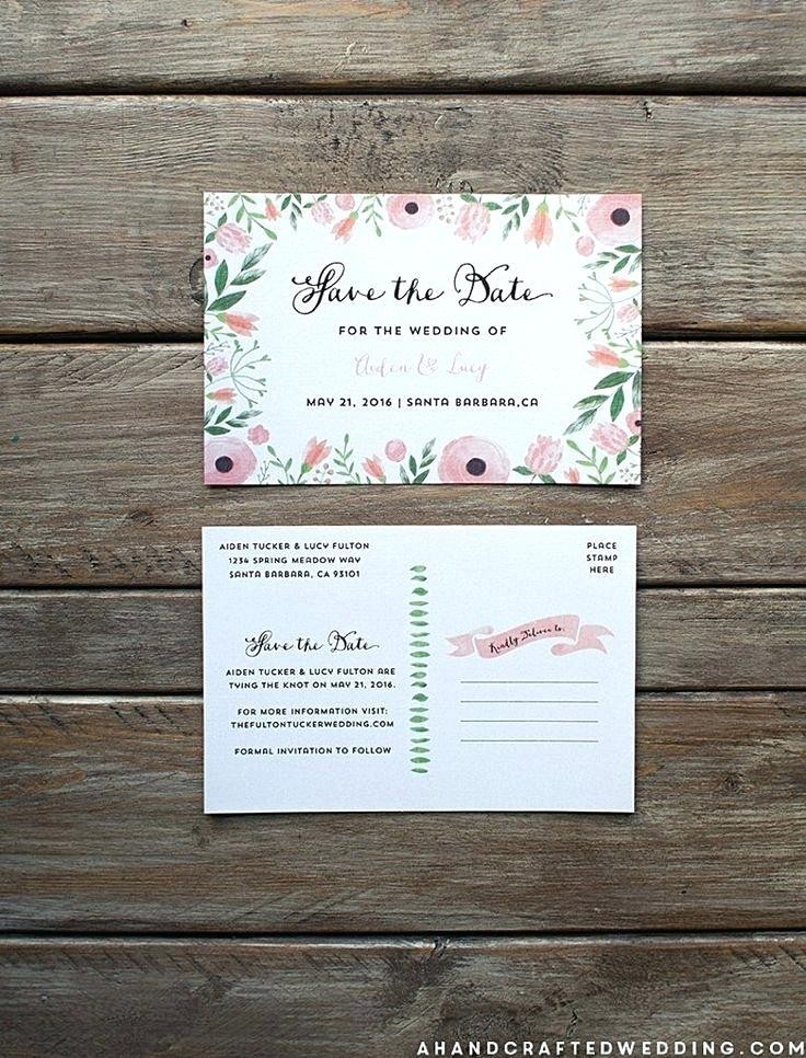 Items Similar To Printable Save The Date Postcards Elegant