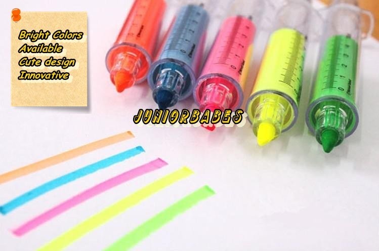 Junior Babes Mall Mini Gift Ideas Cheap Highlighter Pen Syringe