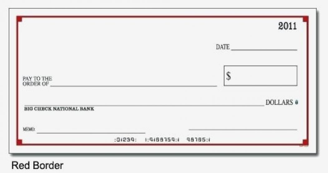 Large Check Template Checks For Presentations Gallery Create Your Big