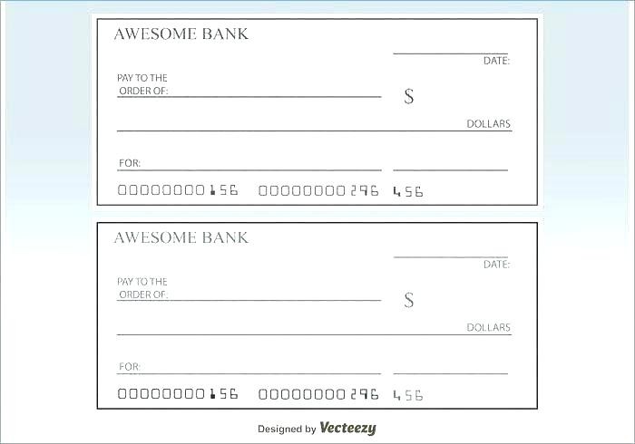 Large Presentation Check Template Free Download By Business Word