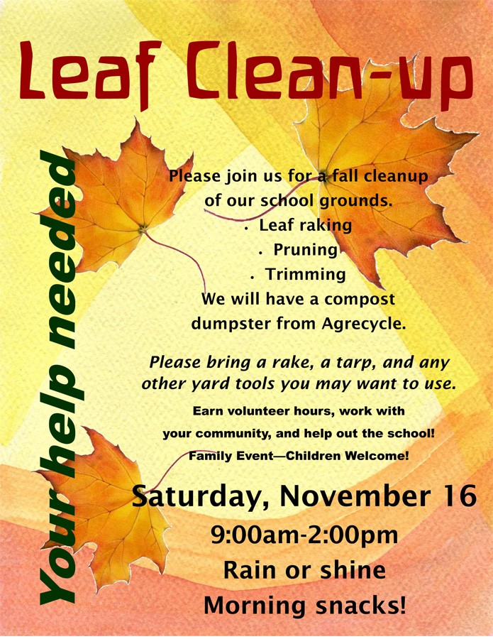 Leaf Raking Business Flyers Solid Clique27 Com Fall Clean Up