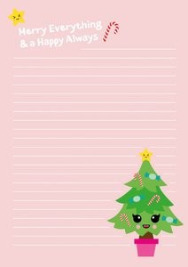 Letter Paper Pad Christmas Tree Stationery Heaven