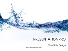 Liquid Water PowerPoint Template Background In Nature