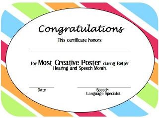 Live Love Speech BHSM Info Contest With FREE Printable Certificate Template