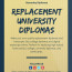 Lost Or Damaged Your Certificate Get Replacement Of University Make Own Diploma