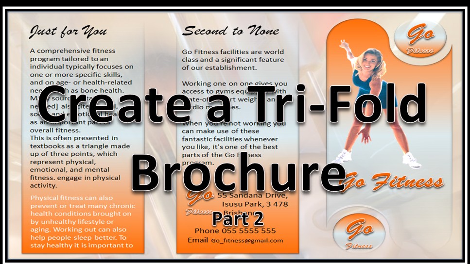 Make Brochures That Rock And Roll Powerpoint 2010 Online PC Learning How To A Trifold Brochure