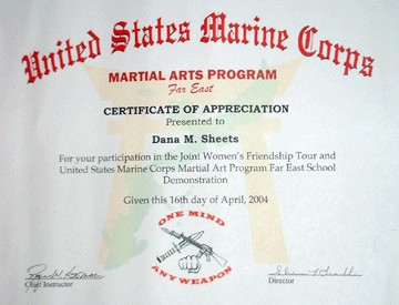 Marine Corps Official WebSite Of The Women S Friendship Tour 2004 Mcmap
