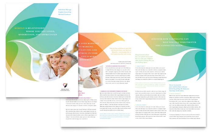 Marriage Counseling Brochure Template Design Free Flyer