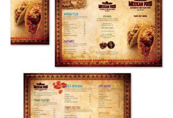 Mexican Restaurant Take Out Menu Template Http Www Dlayouts Com Brochure