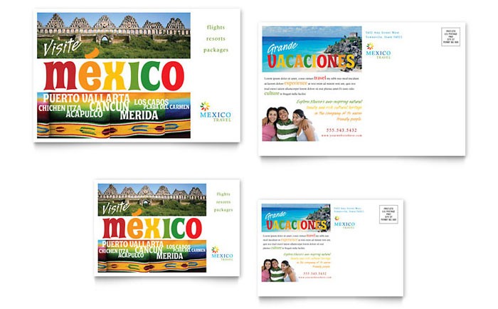 Mexico Travel Brochure Template Design