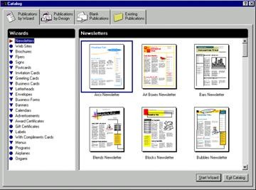 Microsoft Publisher Examples