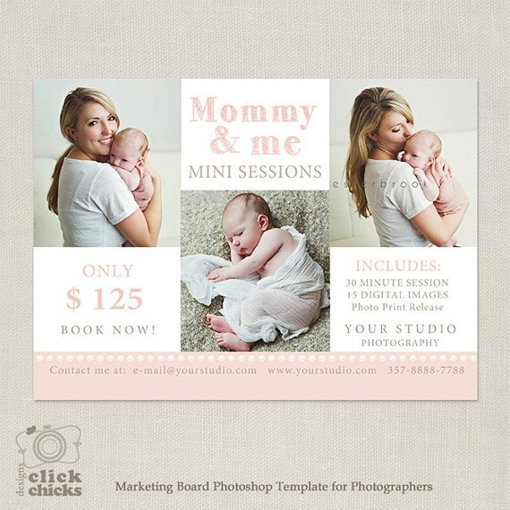 Mini Session Mommy Me Photography Marketing Template 051 Etsy And