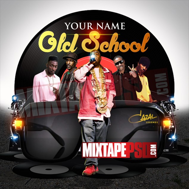 Mixtape Template Old School Hip Hop 5 MIXTAPEPSD COM Cd Cover Templates